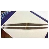 Wonderful Pair Antique Hand Wrought Strap Hinges