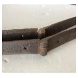 Wonderful Pair Antique Hand Wrought Strap Hinges