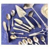 Large Group Assorted Vintage Silverplate