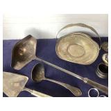 Large Group Assorted Vintage Silverplate