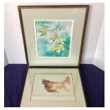 Pair of Modern Watercolor Paintings