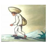 Group of Vintage Ethnic "Americas" Watercolors