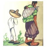 Group of Vintage Ethnic "Americas" Watercolors