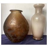 Pair of Modern Art Glass Vases