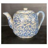 Antique Spongeware Teapot