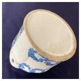 Antique Spongeware Salt Box