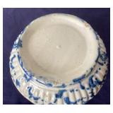 Antique Spongeware Sugar Bowl