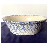 Antique Spongeware Milk Bowl