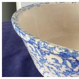 Antique Spongeware Milk Bowl