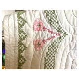 Vintage Cross Stitch Quilt + Rukotvorine (Swedish) Blanket