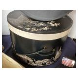 Group of Vintage Shoes, Boots, Hat Boxes and Belts