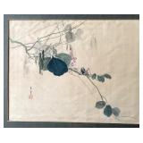 Antique Japanese Watercolor on Silk