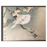 Pair of Antique Japanese Watercolor Paintings on Silk