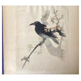 Pair of Antique Japanese Watercolor Paintings on Silk