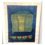 Hiroyuki Tajima Woodblock Print: "The Decorated Tomb of Ancient Japan"