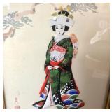 Trio of Vintage Japanese Oshie-Hagoita Artwork