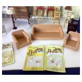 Group of Dollhouse Miniature Furniture and Fixtures