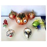 Group of Christopher Radko and Other Blown Glass Ornaments