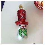Group of Christopher Radko and Other Blown Glass Ornaments