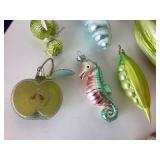 Group of 9 Assorted Blown Glass Ornaments
