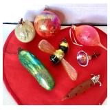 Group of Art Glass Ornaments #1