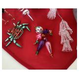 Group of Vintage Glass and Bead Ornaments