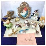 Group of Christmas Artwork and Ornaments