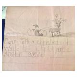 Group of Christmas Artwork and Ornaments