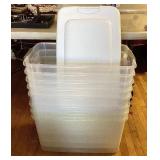 Group of 8 Storage Tubs