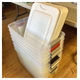 Group of 8 Storage Tubs