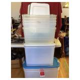 Group of 10 Storage Tubs