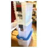 Group of 10 Storage Tubs