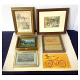 Group of Small Paintings and Prints