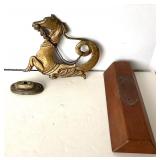 Antique Venetian Brass Gondola Seahorse