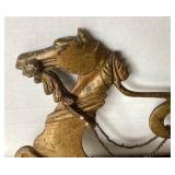 Antique Venetian Brass Gondola Seahorse