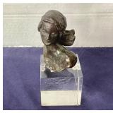 Small Bronze Bust of a Woman