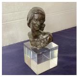 Small Bronze Bust of a Woman