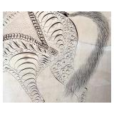 Exceptional Antique Penmanship Horse Drawing