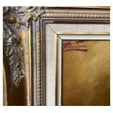 Vintage Dutch Oil on Canvas: "Playful Kittens" by J.W. Trirum