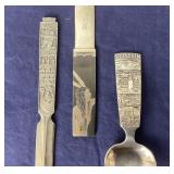 Collectible Letter Openers + Caddy Spoon