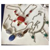 Group of Costume Jewelry: Bracelets and Necklaces