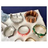 Group of Costume Jewelry: Bracelets and Necklaces