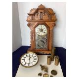 Antique Clock and Clock Parts