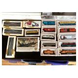 Group of Vintage Bachmann HO Scale Train Cars and Accessories