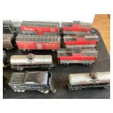 Group of Vintage Lionel Train Cars and Accessories