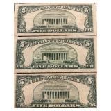 Blue Seal $5 Dollar Silver Certificates
