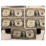 Blue Seal $1 Dollar Silver Certificates