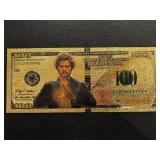 24K Gold Foil $100 Dollar Note