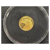 1/100th Ounce .999 Fine Gold Round