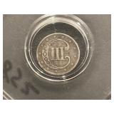 1852 Three Cent Silver